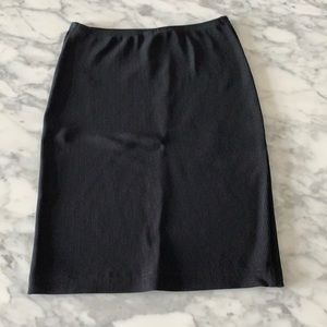 American Apparel Black Ribbed Pencil Skirt